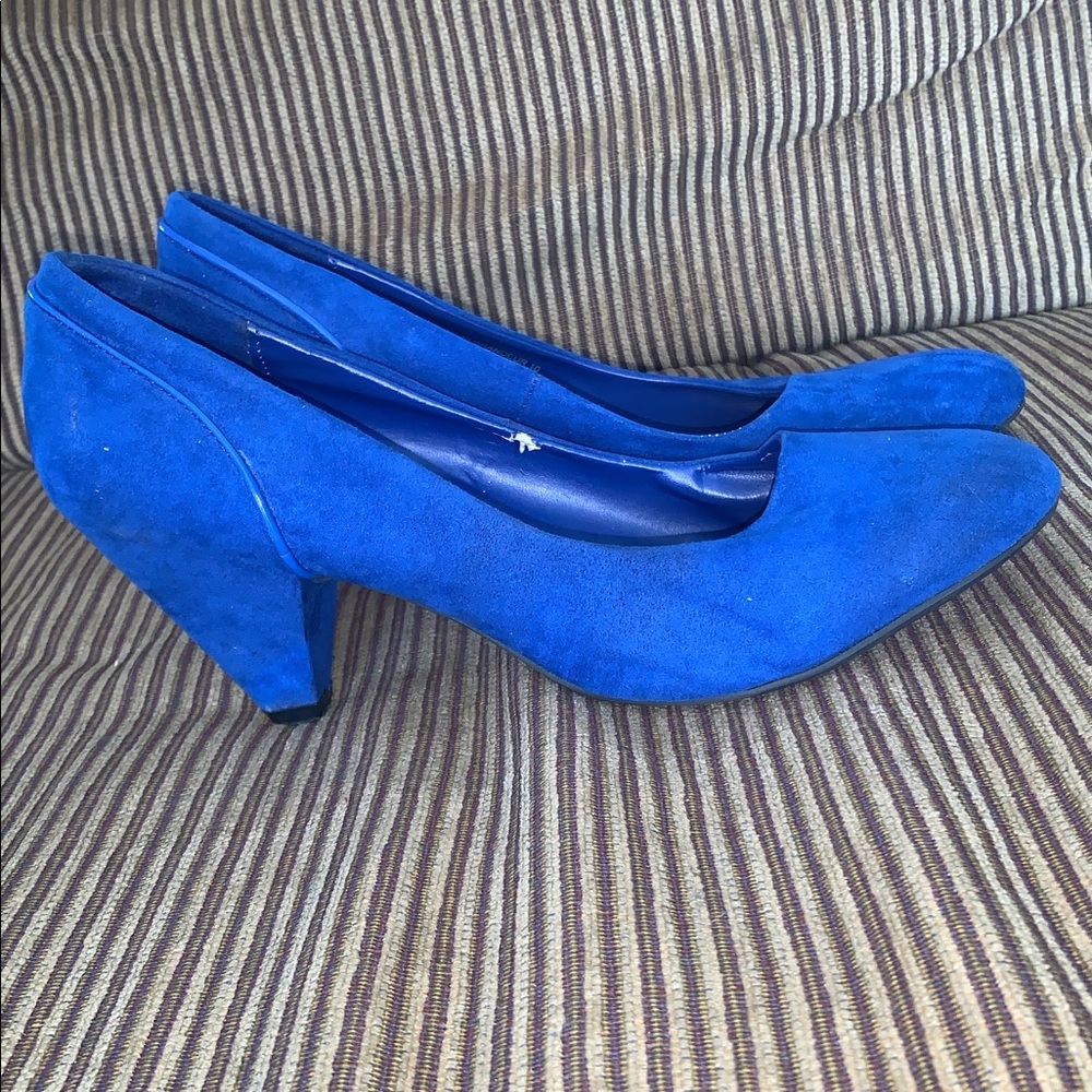 Blue Suede Pumps Size 10